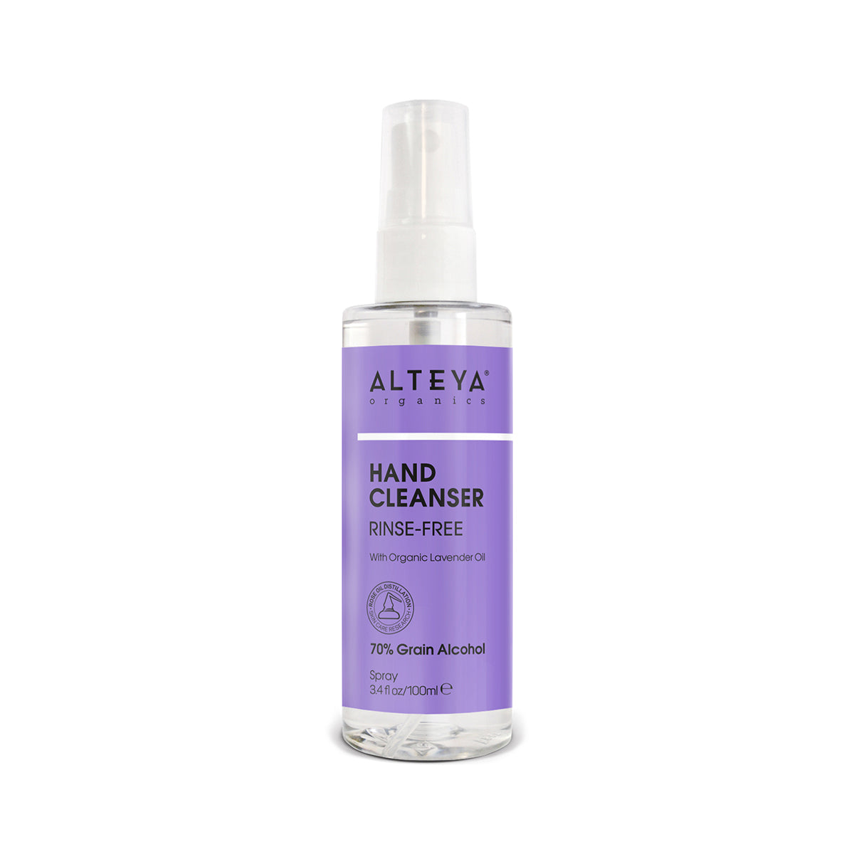 Rinse-Free with Organic Lavender Oil 100 ml - Introducing our Hand Cleanser Rinse-Free with Organic Lavender Oil 100 ml, designed to effectively cleanse hands and eliminate germs with a high alcohol content. Whether at home or on the go, this spray is ideal for use after handwashing with soap and water or using wet wipes. Enhanced with Bulgarian organic lavender oil, this spray offers a pleasant sweet-floral fragrance that promotes a sense of calm and comfort.