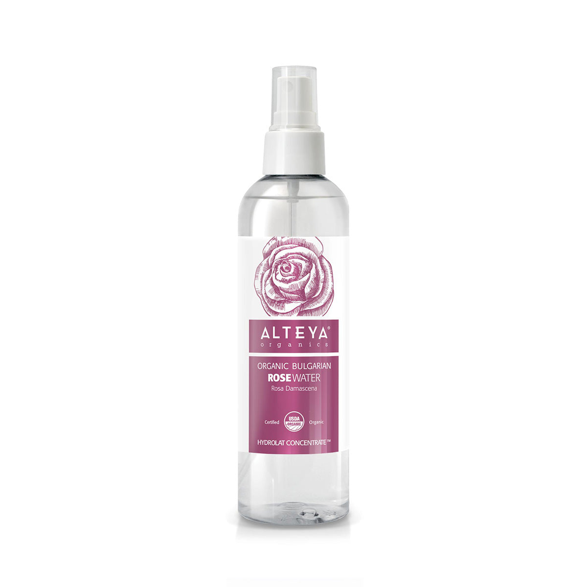 Our pure and Organic Rose Water helps tone, soften, and soothe skin, restoring its beauty and naturally fresh, youthful appearance. By delivering a healthy boost of hydration and essential micro-nutrients, it promotes dewy and more luminous complexion. Our Rose Water is known to refresh skin and support its moisture balance, smoothing out the appearance of fine lines and wrinkles for a more defined look. It can also be used to nourish and moisturize hair and prevent frizz.