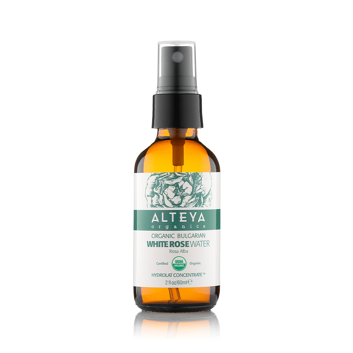 Alteya’s 100% pure, steam distilled white rose water is made of fresh, organic Rosa Alba blossoms one of the rarest oil-bearing roses. As compared to our pink Rosa Damascena water, this one has lighter and more delicate floral aroma. It carries all the fragrance complexity of the white Rose Alba.