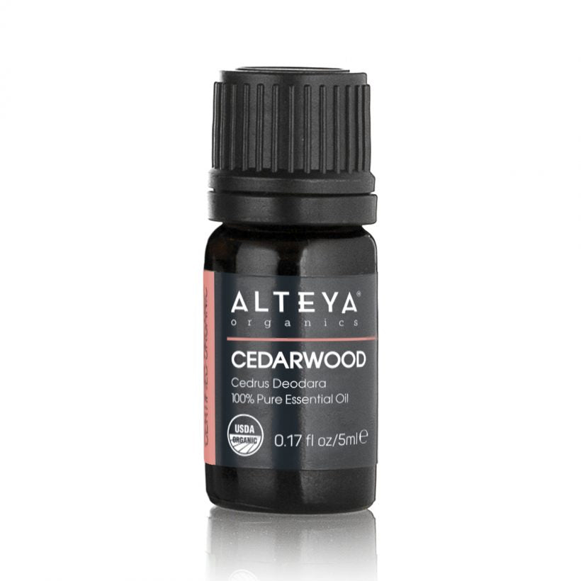 Cedarwood essential oil is extracted by steam distillation of parts of the Cedrus Deodara tree. The oil is pale yellow in color. It has a pleasant fresh, woody aroma. Over the centuries, cedarwood essential oil has been used by various cultures, such as Native American and Tibetan communities, to relieve mild to severe ailments. Cedar oil is also known to relax the body and mind, making it ideal for use in religious ceremonies and spiritual practices.