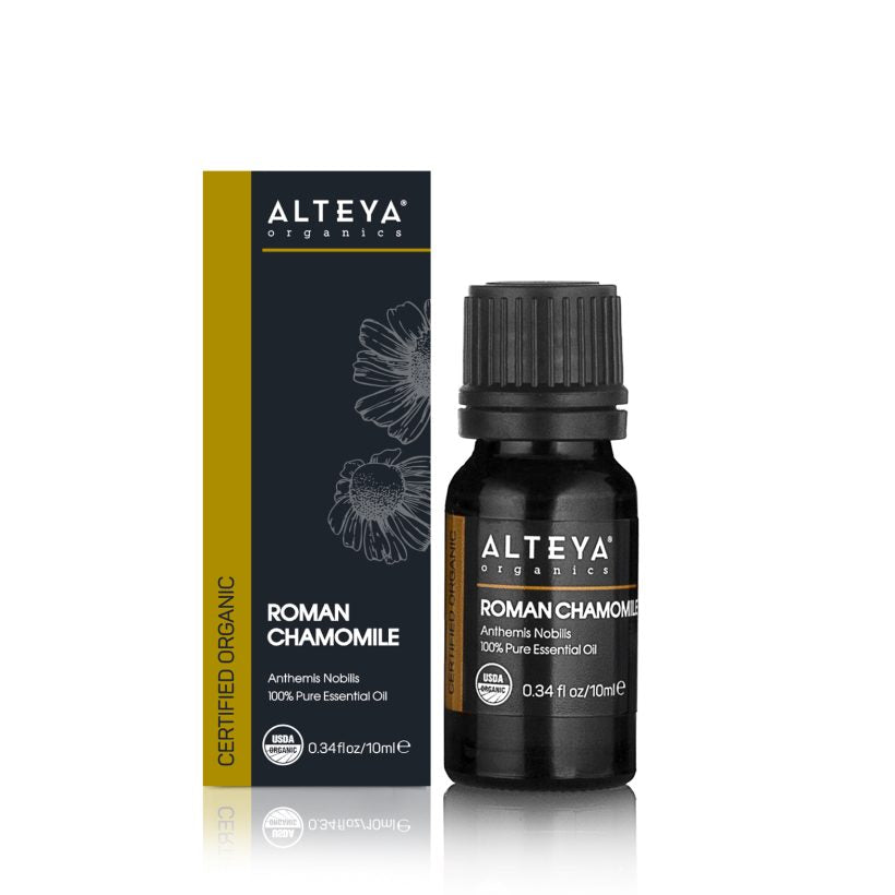 Applied through a massage Roman Chamomile essential oil is also known to help ease muscle aches or discomforts due to arthritis, rheumatism, and neuralgia. It is also reputed to  help with colic, nausea, and flatulence.  Used in aromatherapy Roman Chamomile oil, with its mesmerizingly sweet aroma, promotes relaxation, soothes the soul and helps you unwind. It is considered especially beneficial for insomnia.