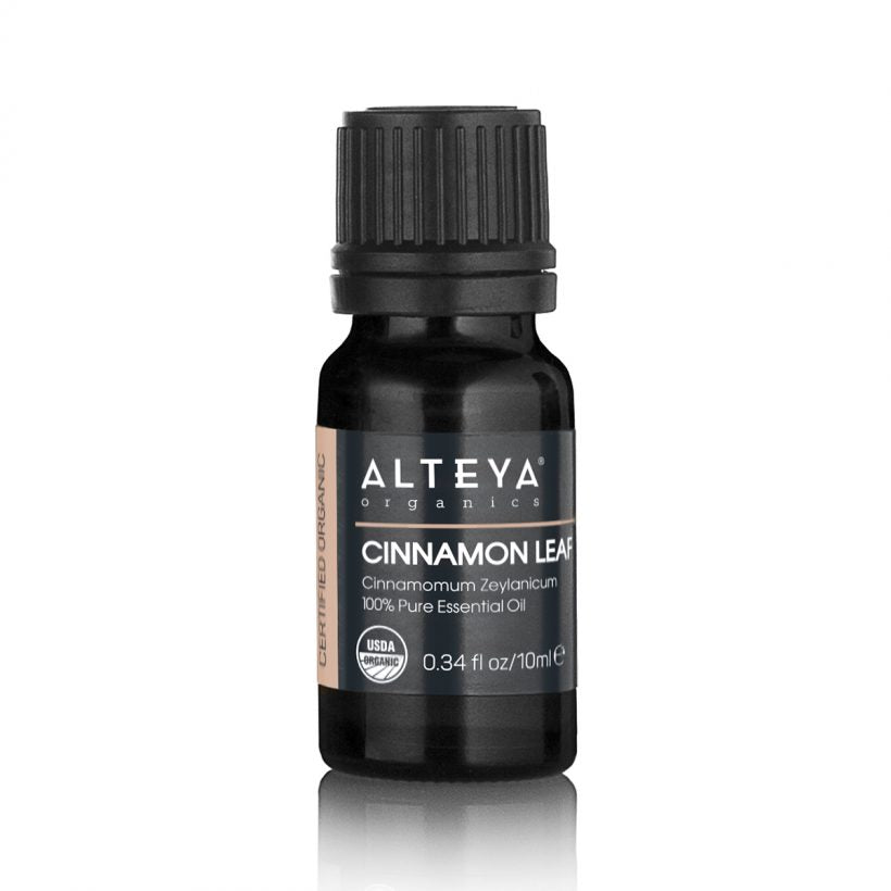 Cinnamon Leaf oil characterizes with higher eugenol content compared to Cinnamon Bark oil, which makes it ideal for purifying the air from harmful bacteria. It also supports the immune system and is a great addition to a DIY insect repellent.