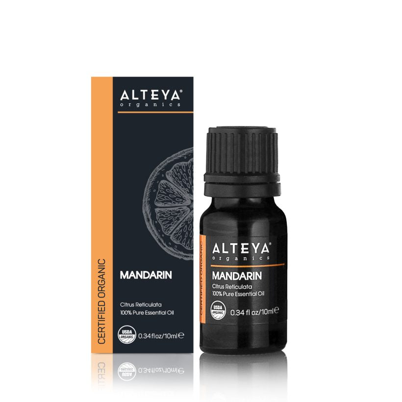 The cheering, uplifting and relaxing aroma of Mandarin is great for alleviating unpleasant feelings such as anxiety, stress, irritability etc. – for grown-ups and children alike. Blends well with many other essential oils. It is a great asset to home-made perfumes. Adding Mandarin essential oil to your skin care may aid in achieving clear skin. It is especially beneficial for acne-prone or lifeless skin.