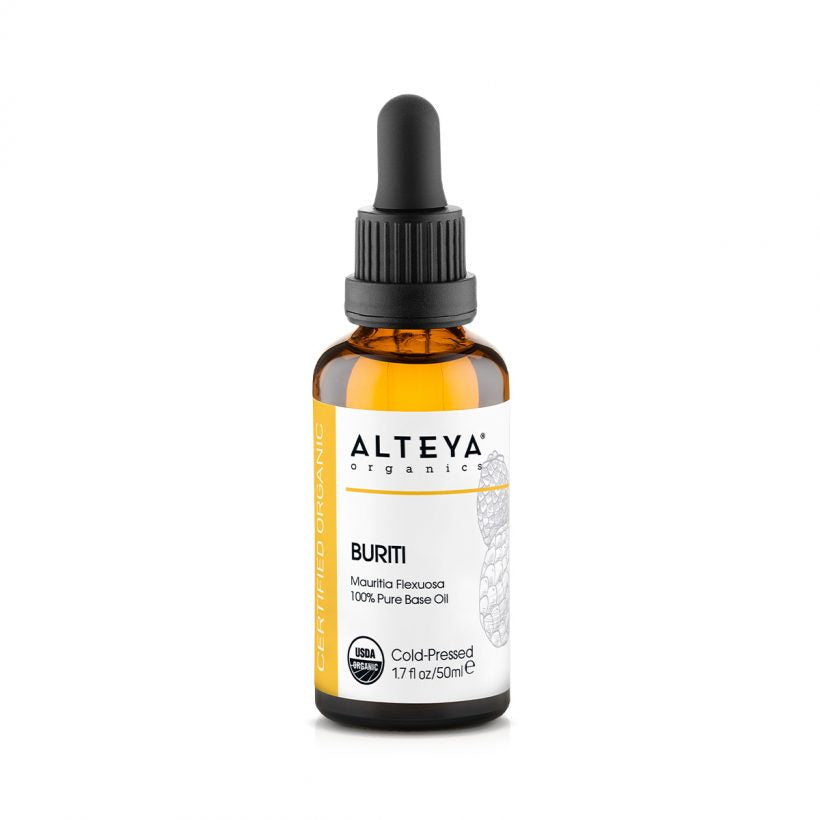 Organic-carrier-oils-organic-Buriti-oil-50ml-alteya-organics - Skin Application—apply a few drops daily or as needed to entire face – on its own or after water-based treatments. Use only as directed on unbroken skin.  Hair Application—add a few drops on the scalp and hair lengths. Let it stay for 30 min to an hour. Then wash with shampoo