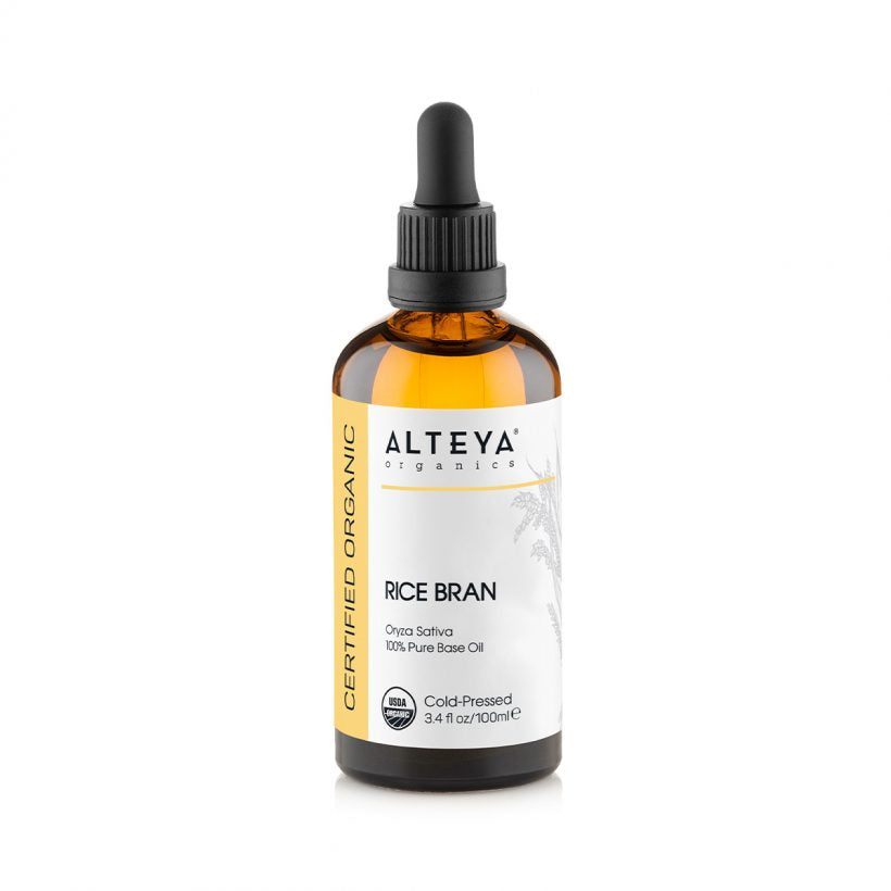 The rich nutrient composition of this nourishing oil is known to support proper circulation, improving skin complexion and tone. It also helps minimize the appearance of dark circles and puffiness around the eye area, and make skin appear brighter and glowing. The presents of ferulic acid and esters can potentially boost hair growth and overall hair health.