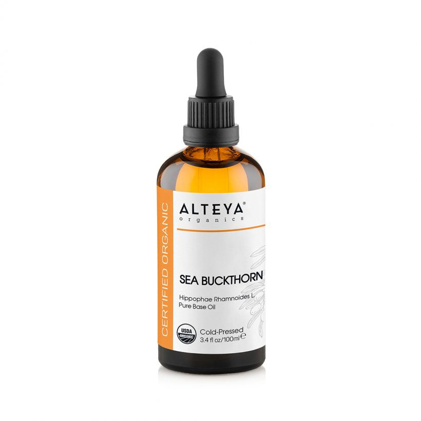 Organic-carrier-oils-organic-Sea-Buckthorn-oil-100ml-alteya-organics - It may be used in skincare formulations or on its own. Can be used within most skincare formulas, including facial care preparations, soapmaking, massage oils and other body care and cosmetic products.