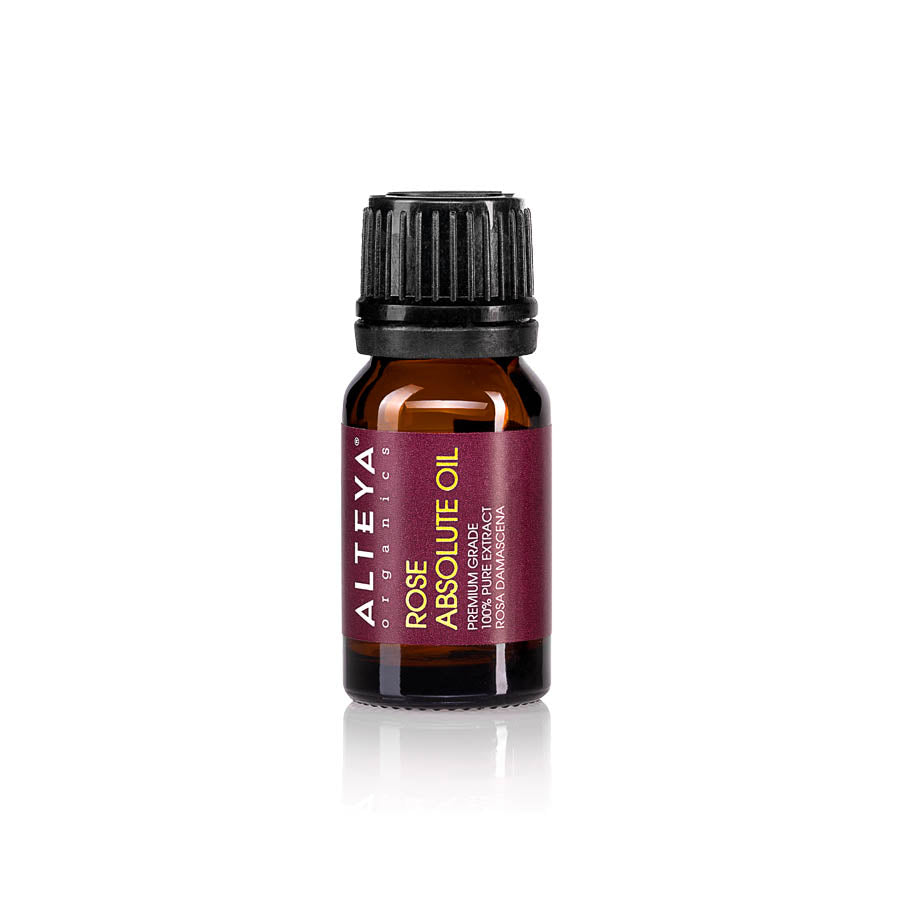 The Rose Absolute oil is extracted from the fresh flowers of the Rosa Damascena plant. The process first leads to the formation of rose concrete, from which the absolute is extracted using a solvent. The solvent is then being removed by a subsequent procedure, leaving behind the concentrated and viscous liquid.