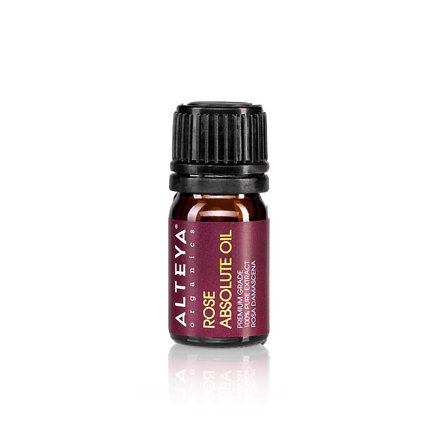 Rose Absolute oil is a thick liquid with a reddish-orange colour, which has an extremely powerful, sophisticated scent of rose. The Rose Absolute oil is perceived to have an aroma closer to the actual scent of rose than the steam-distilled rose oil.