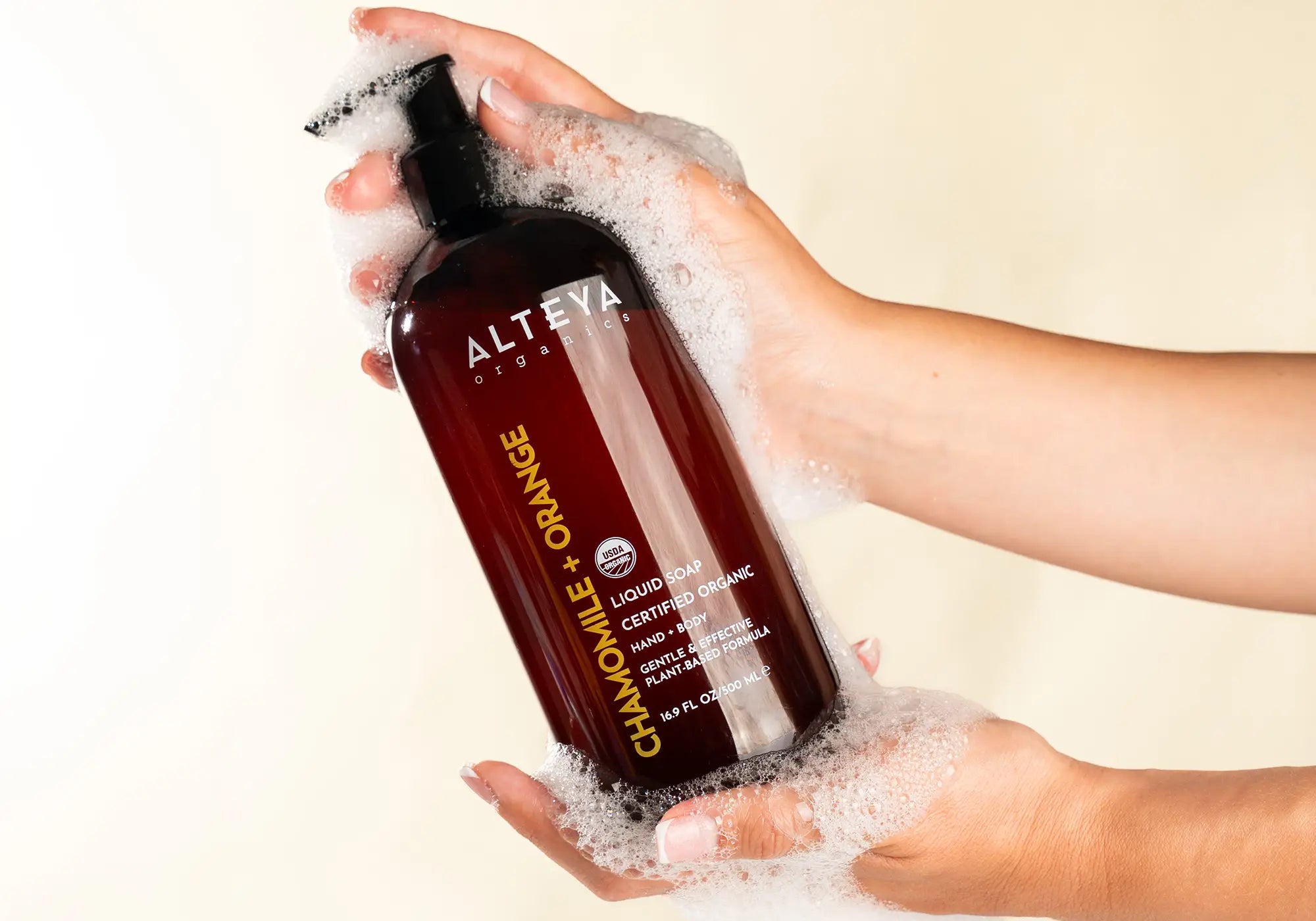 Chamomile orange liquid soap