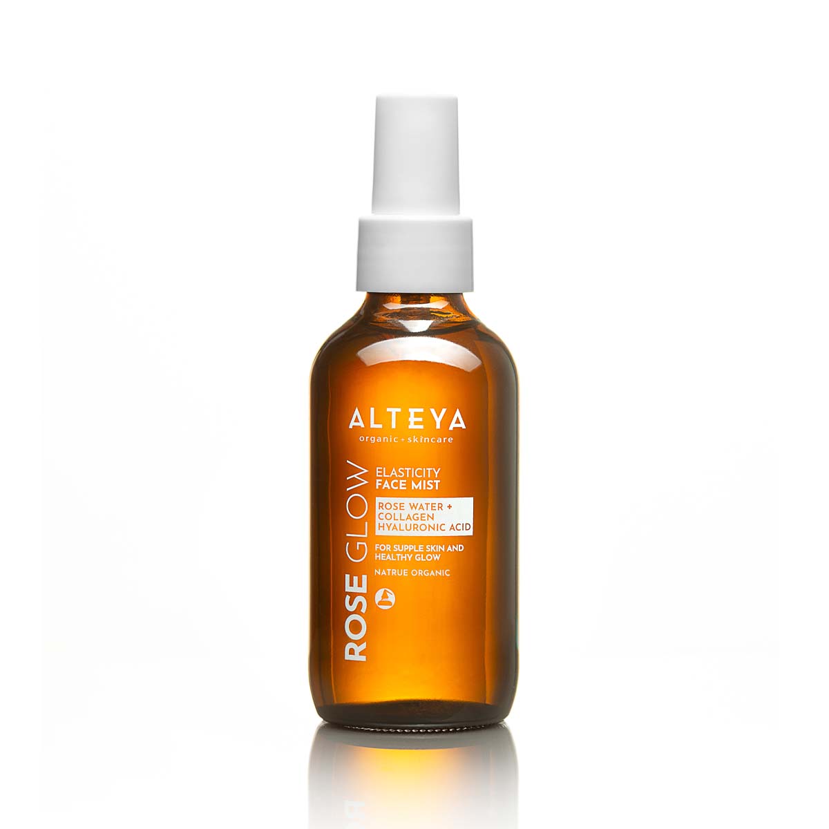A certified organic floral mist, formulated to preserve skin's youthfulness and defense mechanisms. This gentle aromatic water, infused with skin-renewing marine collagen and hydrating hyaluronic acid, locks in moisture and improves the appearance of fine lines and wrinkles for a revitalized, plump skin and a radiant complexion that lasts all day.