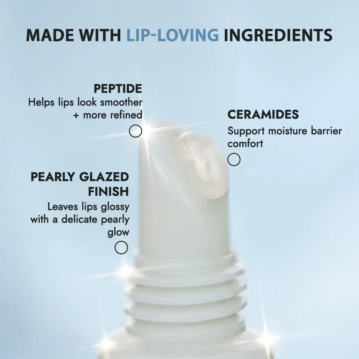 ingredients peptide lip shimmer gloss frosted marshmallow