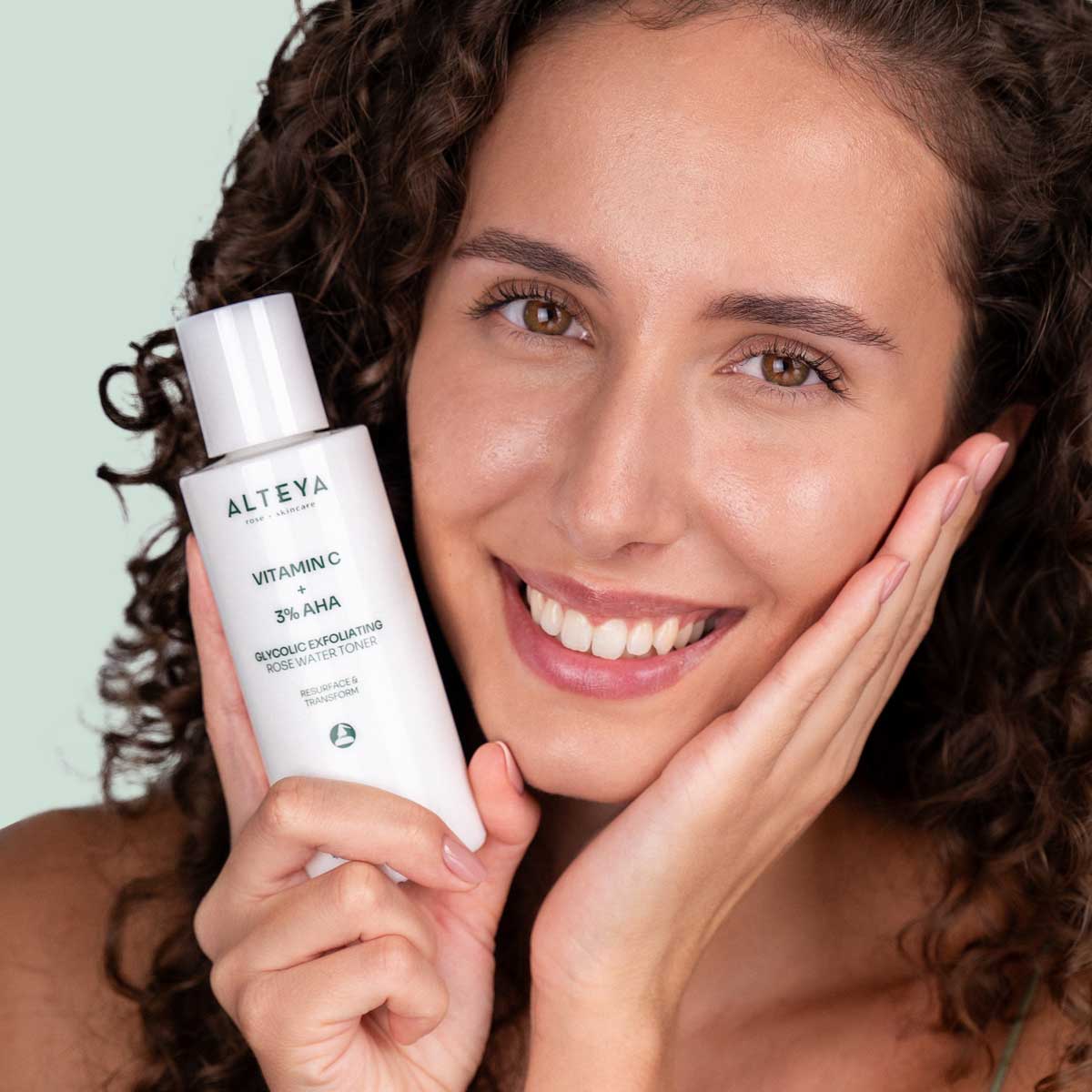 glycolic exfoliating rose water toner