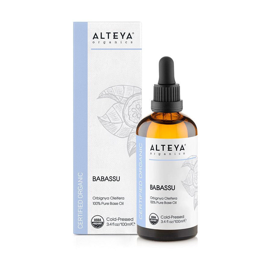 organic-carrier-oils-babassu-oil-100-ml-Alteya-Organics-with-box - Skin Application—apply a few drops daily or as needed to entire face – on its own or after water-based treatments. Use only as directed on unbroken skin. Hair Application—add a few drops on the scalp and hair lengths. Let it stay for 30 min to an hour. Then wash with shampoo.