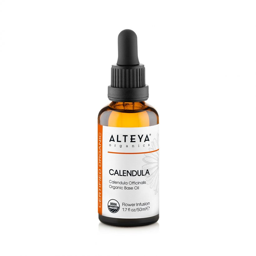 The calendula flower has been used for centuries as a way to calm and soothe irritated skin. This therapeutic extract has high levels of carotenoids, flavonoids and essential oil. Most of these valuable compounds are oil soluble and oil infusion is the most practical extraction method to get the complete range of benefits from this gentle herb.