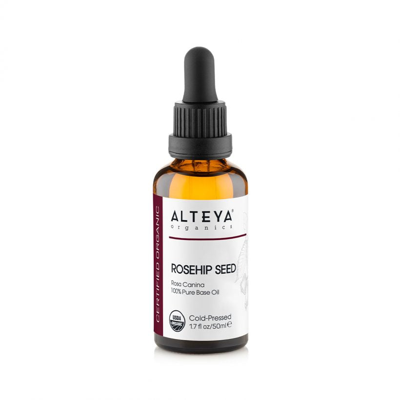 Rosehip Seed oil absorbs fast, moisturizes skin and reduces the appearance of skin damage and wrinkles to promote even, radiant complexion. Naturally rich in antioxidants, fatty acids and vitamin A & C Rosehip Seed oil is suitable for sensitive, dry, sagging, or demanding skin. It is also known to help improve visible appearance of pigmentations, scars, stretch marks and wrinkles.
