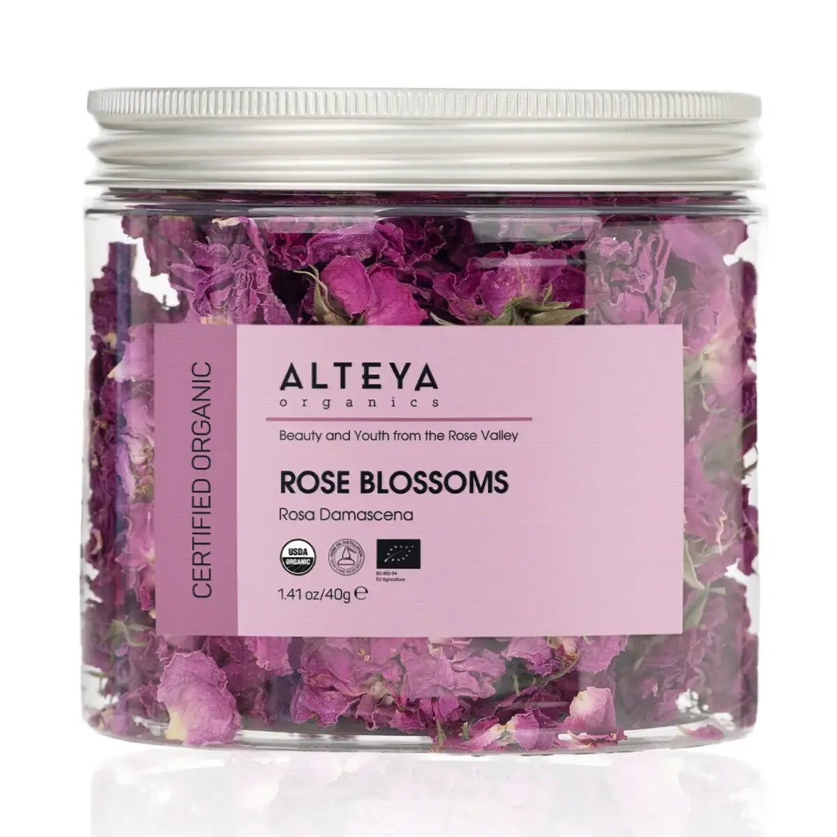 organic dry rose blossoms