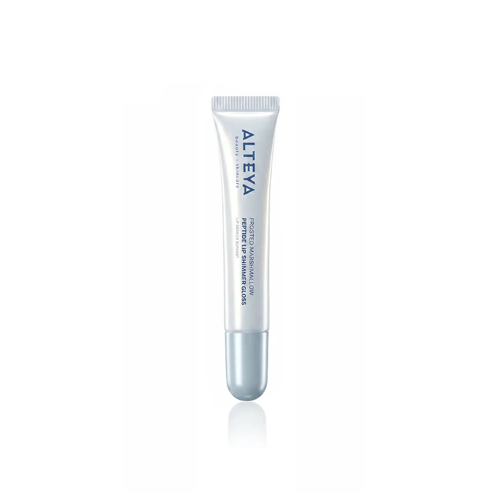 peptide lip shimmer gloss frosted marshmallow