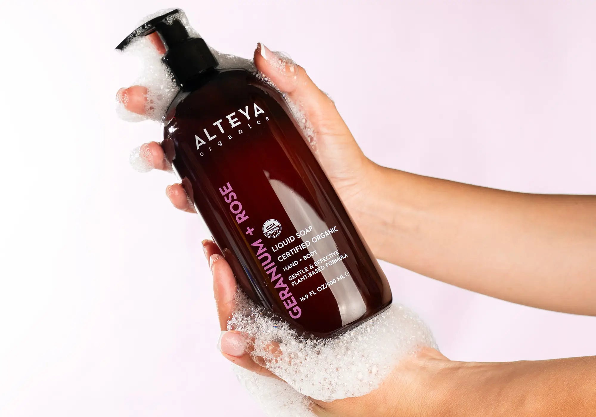 Rose geranium liquid soap