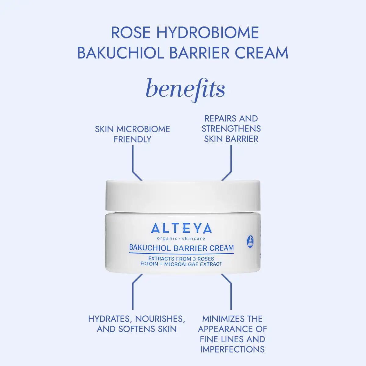 benefits of rose hydrobiome bakuchiol barrier cream