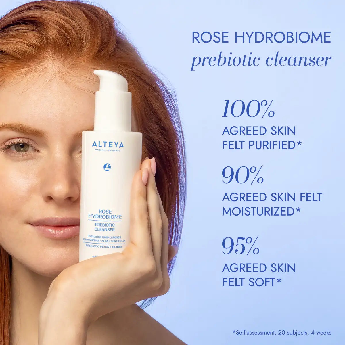 Rose Hydrobiome prebiotic cleanser