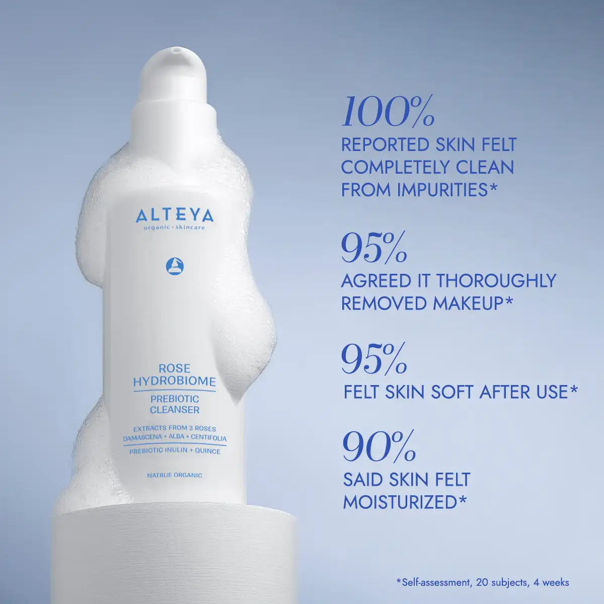 rose hydrobiome prebiotic cleanser