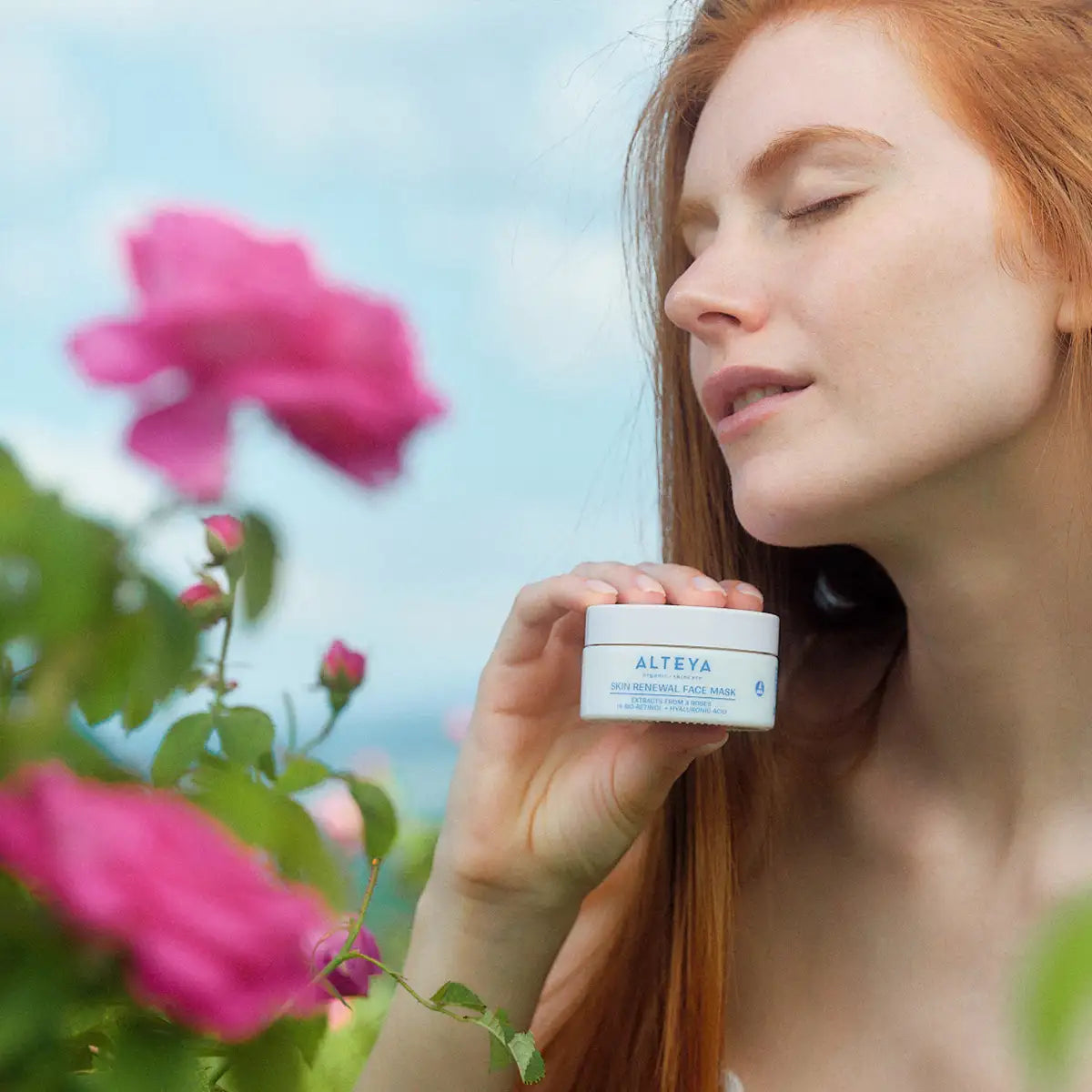 rose hydrobiome skin renewal face mask