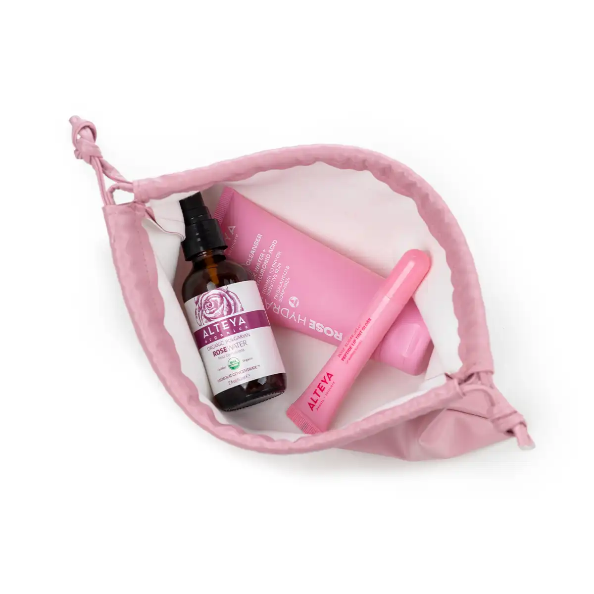 sunrise pink travel bundle by alteya