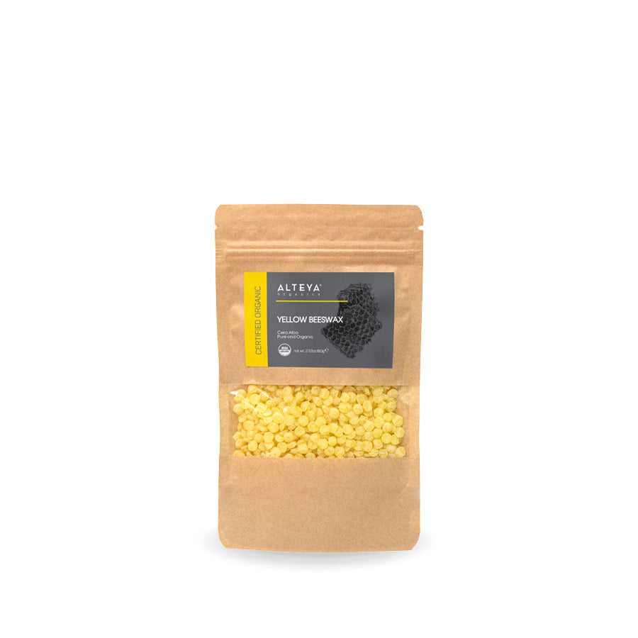 Beeswax is the wax secreted by bees to make honeycombs. Our Yellow Beeswax is 100% pure, certified organic and triple filtered. The precut pellets are easier to use and melt. Beeswax is suitable for use in creams, lotions, balms, deodorants, hair, and body butters.