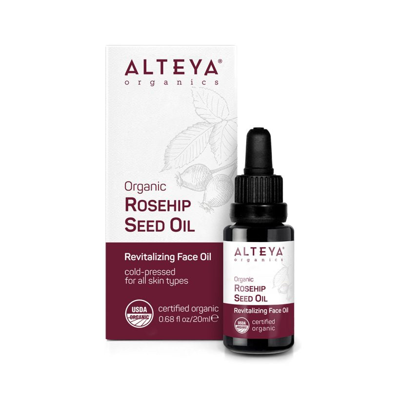Rosehip Seed Oil is suitable for dry, sagging, or demanding skin, and help improve visible appearance of scars, stretch marks and wrinkles. Best for: Dryness, Dullness, Irritation, Redness, Sun and Wind Damaged Skin Which skin type is it good for:&nbsp;Dry, Sensitive, Normal, Combination, Problem Skin To optimally preserve the qualities of the precious Rosehip Seed oil, we have used a luxury violet glass bottle equipped with a pipette.