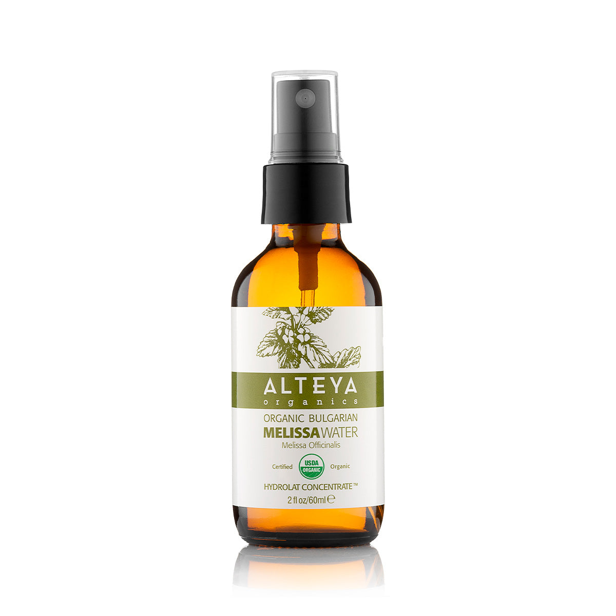 organic bulgarian melissa water – amber glass bottle  - Alteya’s 100% pure Melissa Flower Water is obtained by steam distillation of fresh, organic Melissa flowers. This very gentle flower water helps awaken and tone dull skin. It is also useful for troublesome skin and helps against skin irritation and inflammation. Its pleasant, fresh, lemony scent uplifts the spirits and revitalizes the mind.