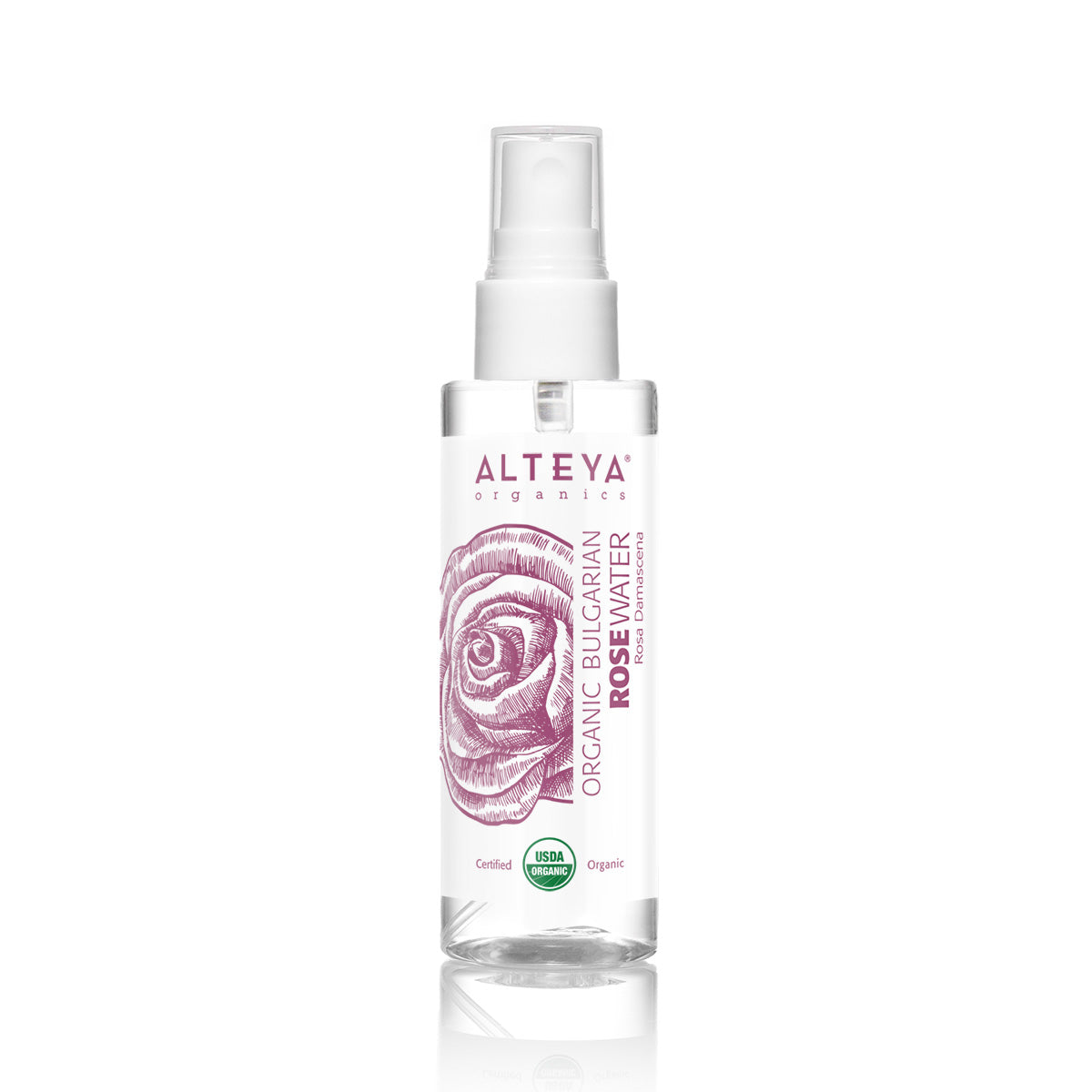 Our pure and Organic Rose Water helps tone, soften, and soothe skin, restoring its beauty and naturally fresh, youthful appearance. By delivering a healthy boost of hydration and essential micro-nutrients, it promotes dewy and more luminous complexion. Our Rose Water is known to refresh skin and support its moisture balance, smoothing out the appearance of fine lines and wrinkles for a more defined look. It can also be used to nourish and moisturize hair and prevent frizz.