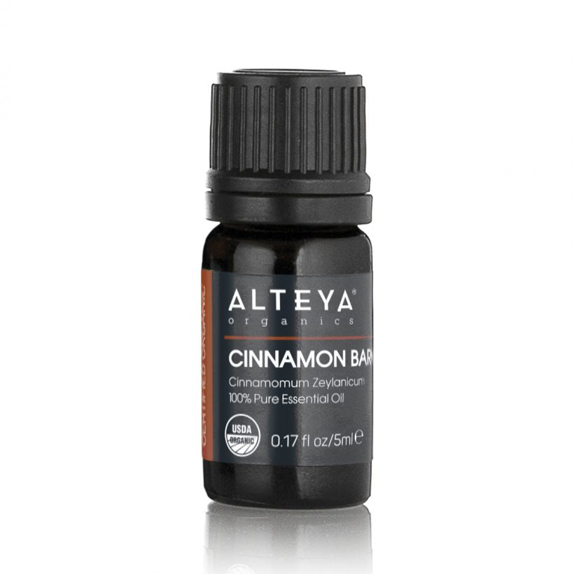 Cinnamon is a well-known spice, widely used not only for culinary, but also for therapeutical purposes, and traditional and herbal medicine.  This essential oil is derived from the small evergreen tree, called Cinnamomum Zeylanicum. The bark of the tree is steam-distilled to produce the oil, which is quite time- and labor- consuming process.