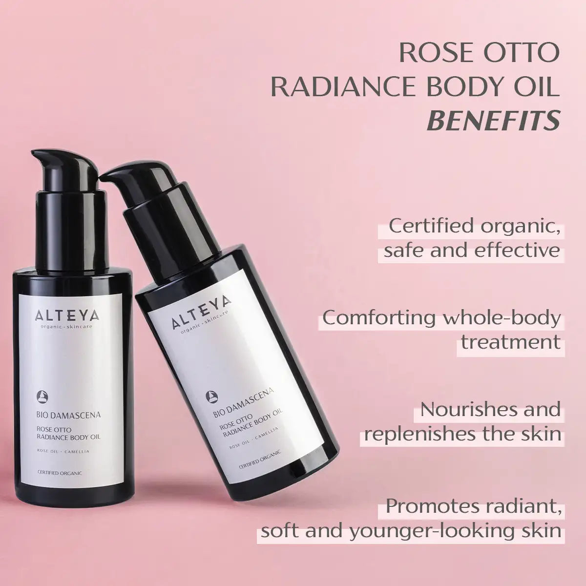 benefits rose otto radiance body oil bio damascena