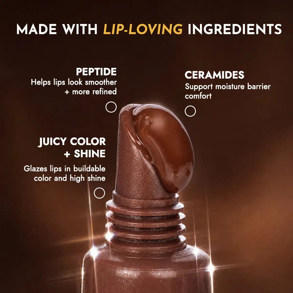 ingredients peptide lip tint gloss caramel glaze