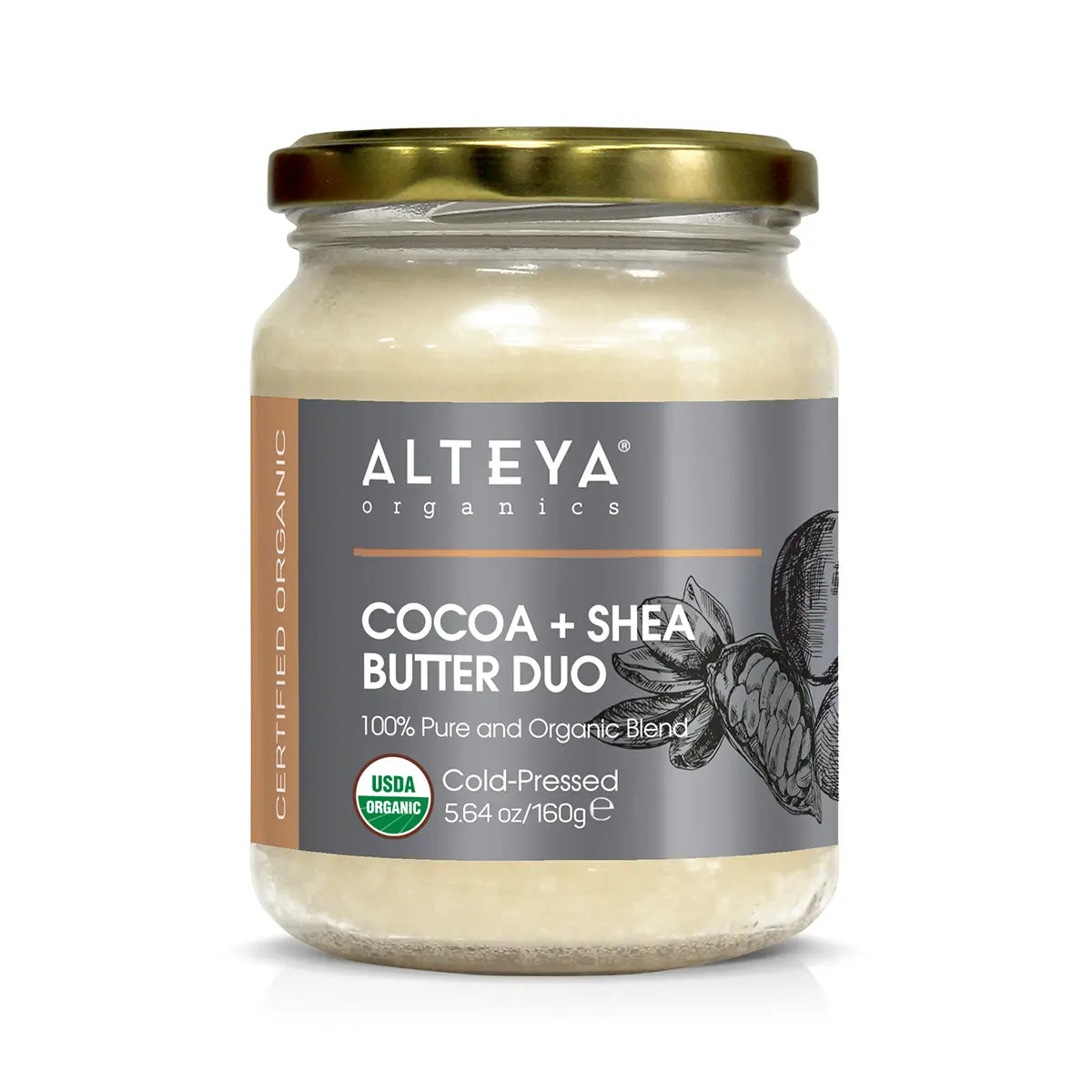 organic cocoa and shea butter 160 g