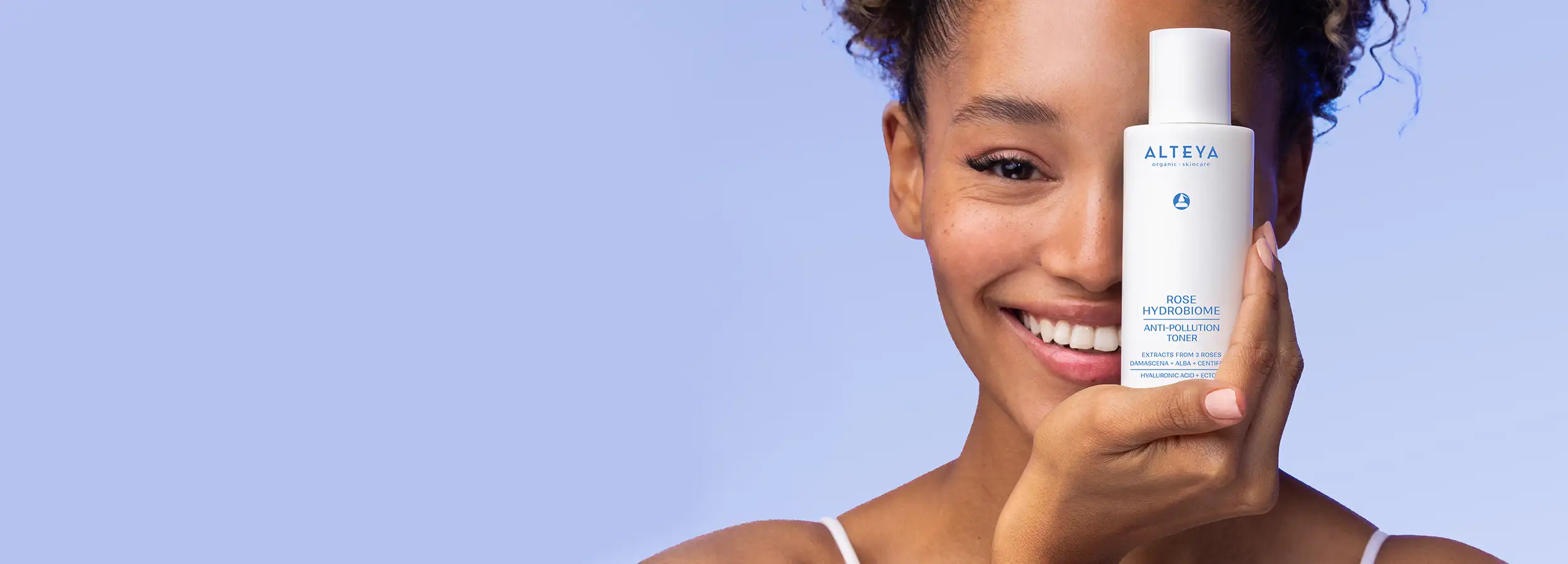 Rose hydrobiome toner banner