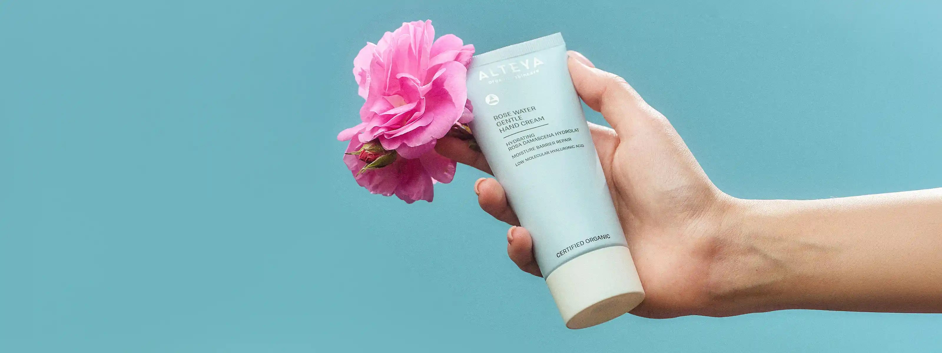 Rose water hand cream