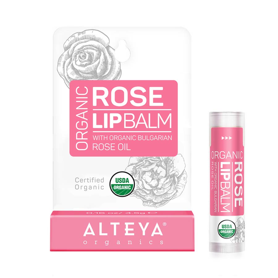 Alteya’s Organic Rose Lip Balm intensely hydrates, nourishes and replenishes delicate skin to reveal soft, beautiful, and more youthful-looking lips. The sweet-smelling Rose Oil instantly softens skin, while restoring texture to reveal luscious, kissable lips.