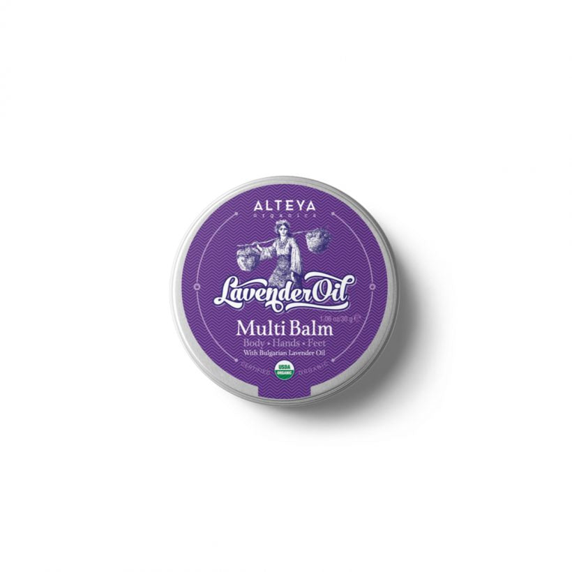 Ultra soothing Aromatherapy Lavender Balm helps nourish, soothe and renew dry chapped skin. This emollient and rich balm has anti-inflammatory properties and divine calming fragrance. It contains a blend of premium essential oils to rewind and relax, create tranquility and harmony.
